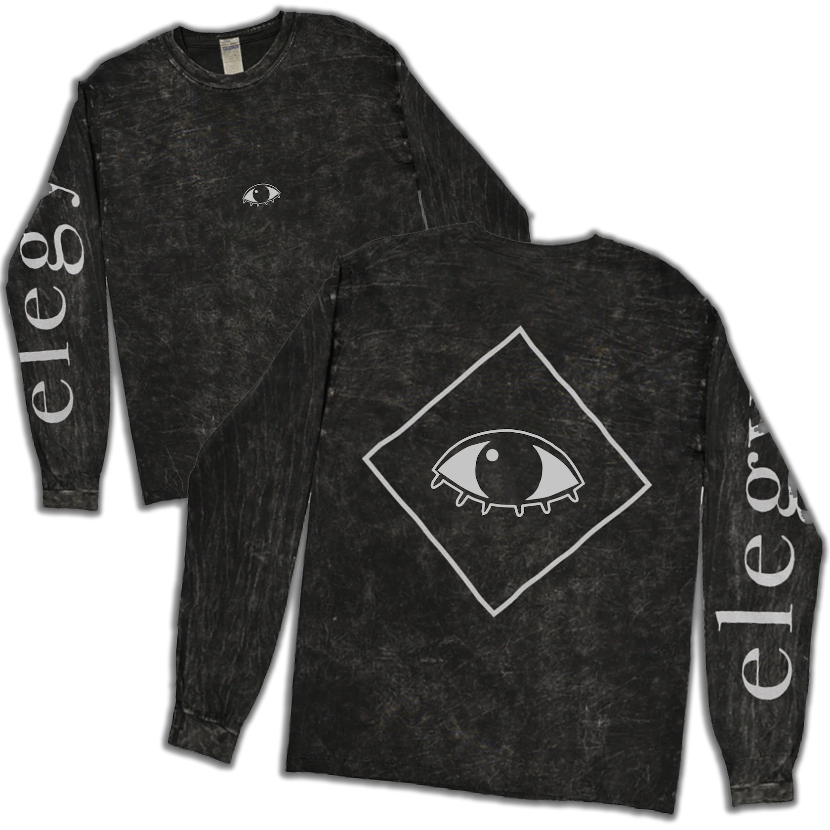 Elegy Diamond Longsleeve Shirt (Mineral Wash Black)