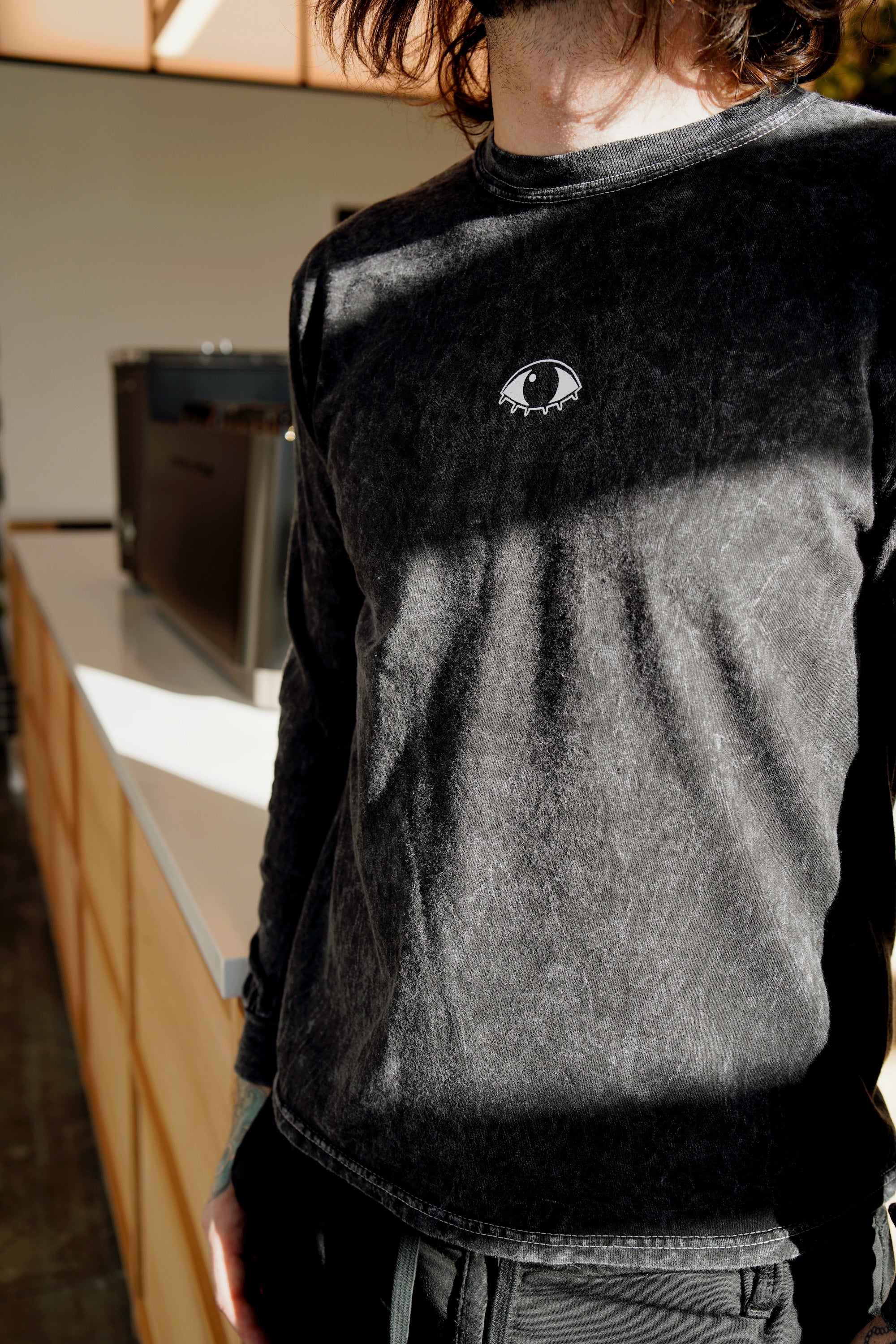 Elegy Diamond Longsleeve Shirt (Mineral Wash Black) - Image 2
