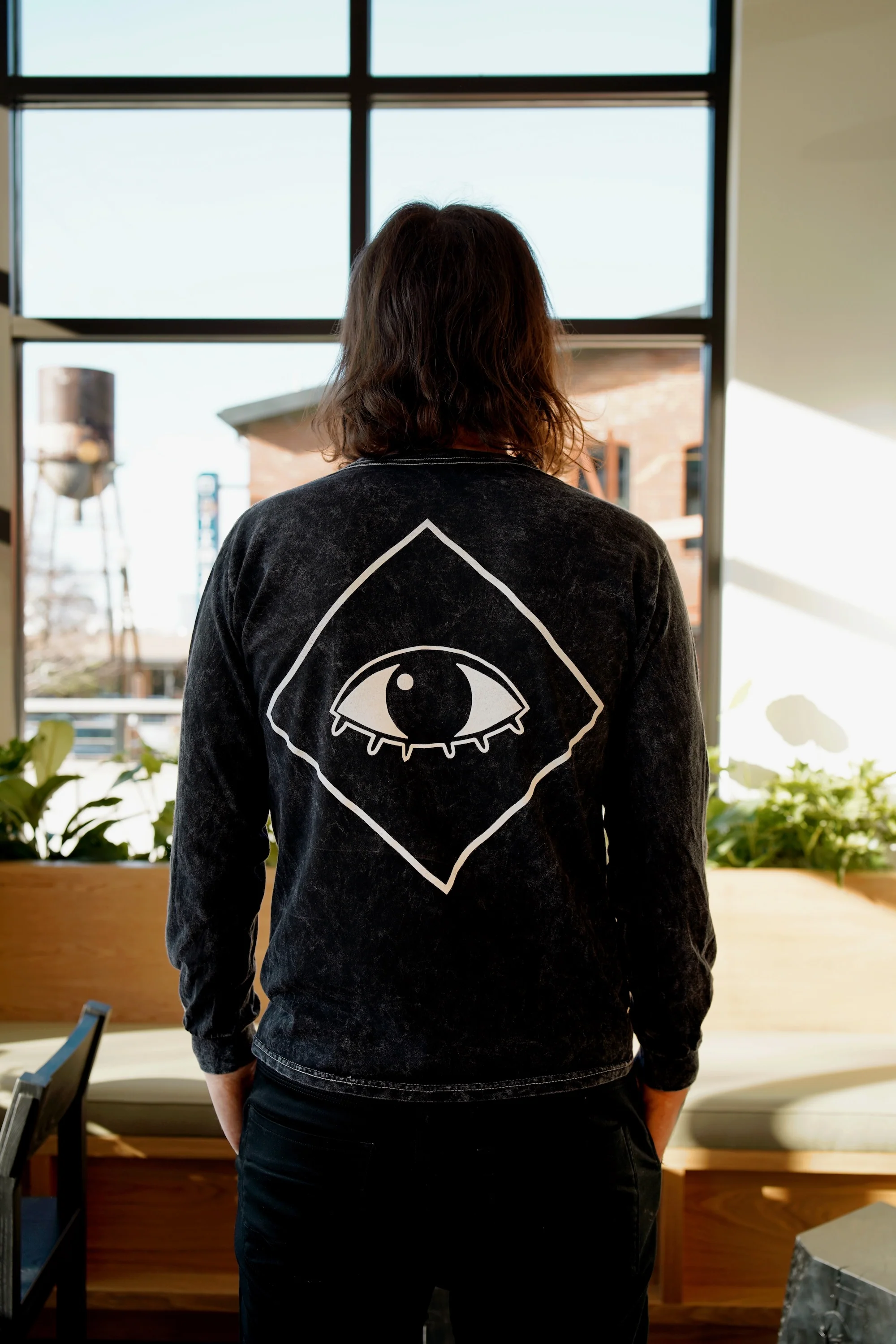 Elegy Diamond Longsleeve Shirt (Mineral Wash Black) - Image 3