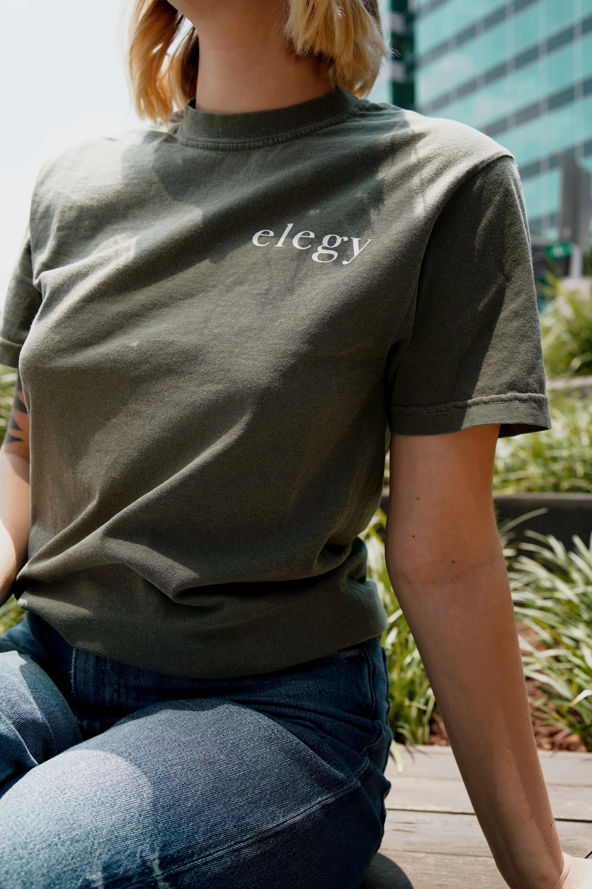 Elegy Diamond T-Shirt (Moss) - Image 2