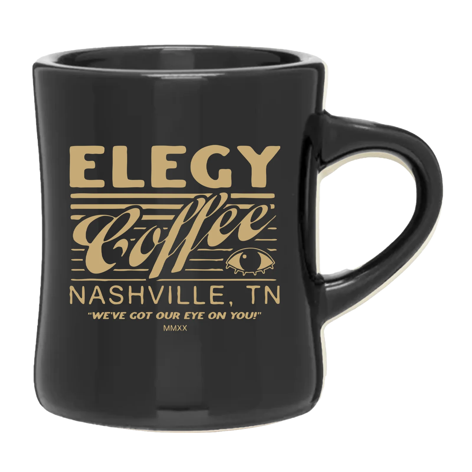 Elegy Eye On You Diner Mug (10oz) (Black) - Image 2