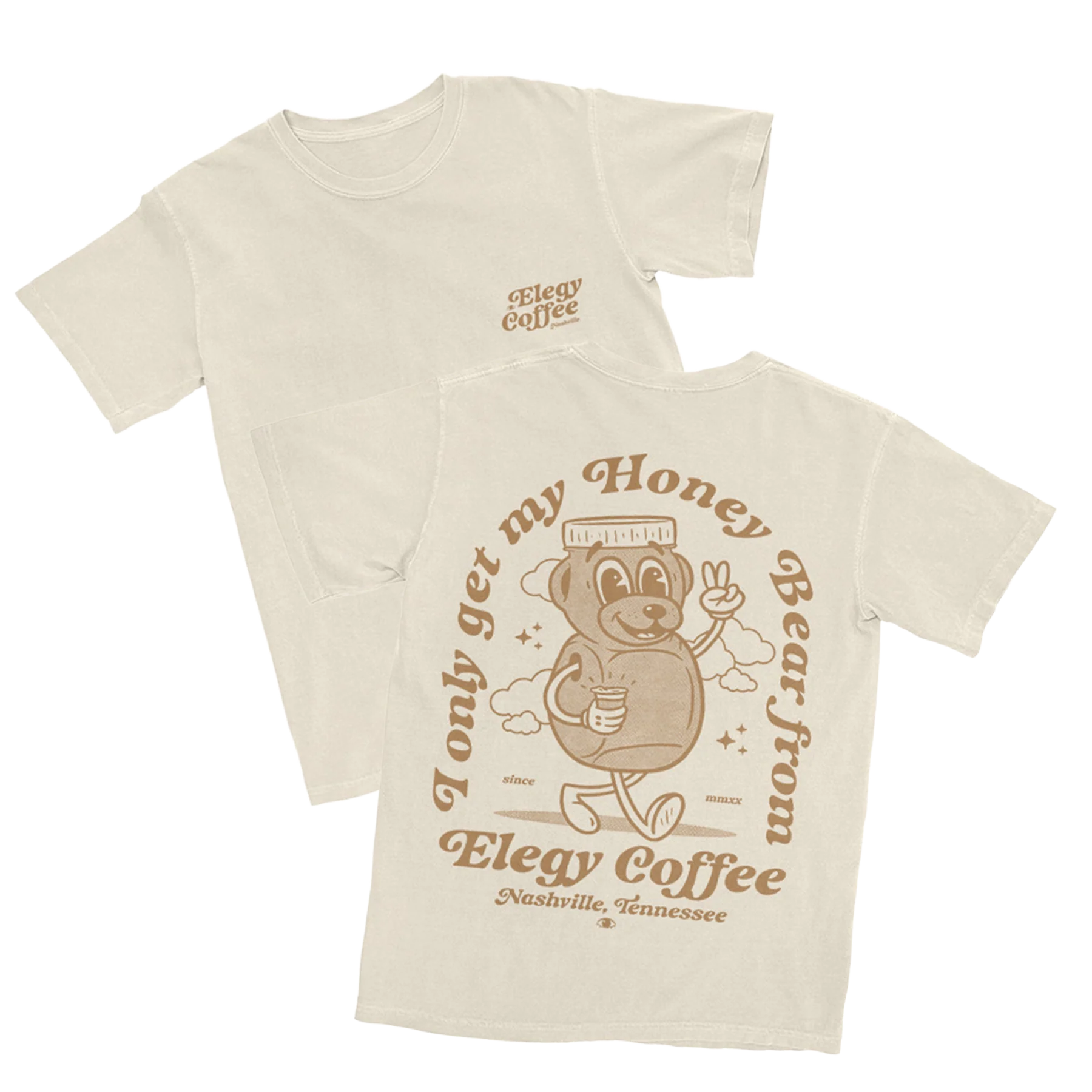 Elegy Honey Bear T-Shirt (Ivory)